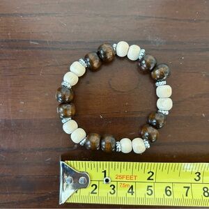 Free item: wood bead bracelet